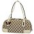 Gucci Schultertasche in Beige und Weiß