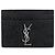 Autre Marque Portacarte Saint Laurent in camoscio nero