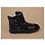 Chanel Sneakers Alte in Pelle Matelassé Nera - vista 4
