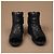 Chanel Sneakers Alte in Pelle Matelassé Nera - vista 6