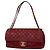 Borsa a tracolla Chanel Matelassé in pelle rossa