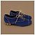 Chanel Scarpe stringate camoscio blu e oro - vista 4