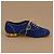 Chanel Scarpe stringate camoscio blu e oro - vista 8