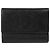 Portafoglio tri-fold Chanel in pelle di vitello granulata nera