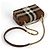 Borsa a tracolla Burberry Small Laura Chain in tessuto con motivo TB Check marrone - vista 5