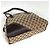 Borsa a tracolla Gucci in tela GG beige e marrone - vista 2