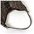 Borsa a tracolla Fendi in tela e pelle marrone - vista 5