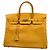 Hermès Borsa Hermes Birkin 40 in pelle Courchevel gialla