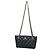 Bolsa de ombro Chanel em couro de bezerro granulado preto