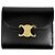 Céline Cartera Tri-fold Celine en piel negra