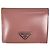 Cartera bi-fold Prada de piel rosa