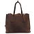 BORSA A MANO PRADA DOUBLE GM B2756T IN Camoscio SCAMOSCIATO TOTE BAG A TRACCOLLA - vista 2