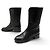 STIVILETTI CHANEL MEZZO VITTELLO WESTERN G26068 PELLE NERA LOGO CC 35 COWBOY BOOTS