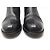 STIVILETTI CHANEL MEZZO VITTELLO WESTERN G26068 PELLE NERA LOGO CC 35 COWBOY BOOTS - vista 4