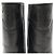 STIVILETTI CHANEL MEZZO VITTELLO WESTERN G26068 PELLE NERA LOGO CC 35 COWBOY BOOTS - vista 8