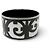 Hermès NUEVA PULSERA HERMES DE ESMALTE XL BALCON DU GUADALQUIVIR NEGRO & BLANCO BANGLE - vista 2