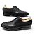 SCARPE JOHN LOBB BARAL DERBY PUNTA FLOREALE 10.5E 44.5 IN PELLE NERA - vista 3