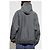 Balenciaga Hoodie Grau Baumwolle Oversized - Ansicht 2