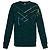 Loewe Wollpullover Grün mit geometrischem Muster