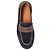 Mocassini Dolce & Gabbana in camoscio blu e pelle - vista 5