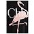 Chloé Oversized T-Shirt mit Flamingo-Print Schwarz - Ansicht 3