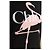Chloé Logo T-Shirt Schwarz Baumwolle mit Flamingo - Ansicht 3