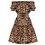Vestido Dolce & Gabbana estampado animal de algodón marrón