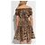 Vestido Dolce & Gabbana estampado animal de algodón marrón - vista 2