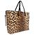 Borsa Shopper Dolce & Gabbana Leopard Print in Pelle Marrone - vista 2