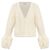 Moncler Wollcardigan mit Zopfmuster creme
