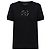 T-shirt Dolce & Gabbana nera con logo DG a paillettes in cotone