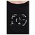 T-shirt Dolce & Gabbana nera con logo DG a paillettes in cotone - vista 3