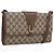 GUCCI GG Supreme Shoulder Bag PVC Beige Gold Tone