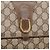 GUCCI GG Supreme Shoulder Bag PVC Beige Gold Tone - vista 14