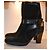Tod's Schwarze Wildleder Stiefeletten mit Absatz - Ansicht 2
