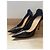 Escarpins Christian Dior en cuir verni noir - vue 2