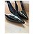 Escarpins Christian Dior en cuir verni noir - vue 6