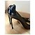 Escarpins Christian Dior en cuir verni noir - vue 7