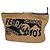 Pouch Salvatore Ferragamo in tessuto e pelle marrone
