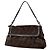 Fendi Zucca Pattern Suede Shoulder Bag