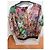 Autre Marque Cavalli Class Mehrfarbige Blumenbluse aus Seide - Ansicht 3