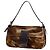 Borsa a tracolla Fendi in pelle marrone