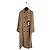 Trench Coat Marella en satén de algodón beige