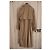Trench Coat Marella en satén de algodón beige - vista 4