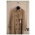 Trench Coat Marella en satén de algodón beige - vista 9