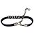 Bracciale Christian Dior Pelle Nera Logo Argento
