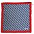 Foulard in seta monogramma Christian Dior Oblique Rosso Blu