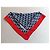 Foulard in seta monogramma Christian Dior Oblique Rosso Blu - vista 2