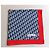 Foulard in seta monogramma Christian Dior Oblique Rosso Blu - vista 3