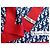 Foulard in seta monogramma Christian Dior Oblique Rosso Blu - vista 6